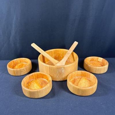7pc Wood Bowl Set