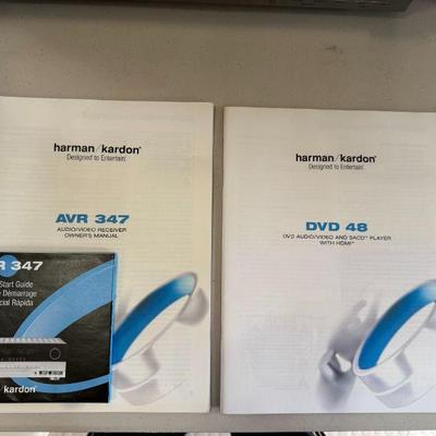 Harmon Kardon AVR 347 and Harmon Kardon DVD 48 Owners Manuals