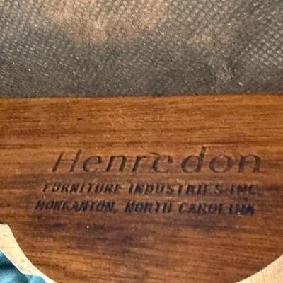 Henredon stamp on chairs.