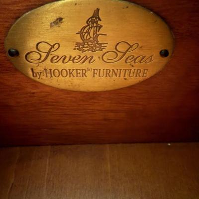 Label inside Hooker Chest of Drawers
