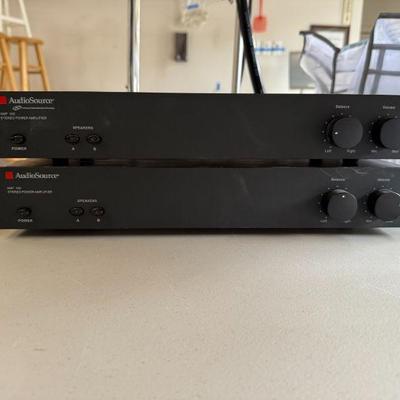 2 Audio Source AMP 100, 2 Channel Stereo Power Amplifiers