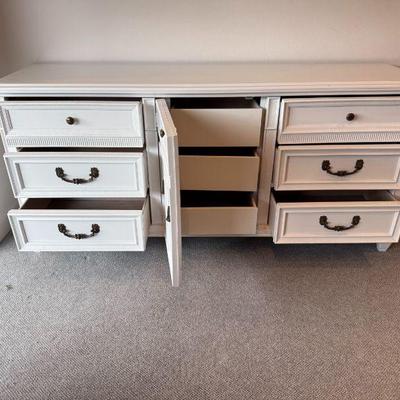 Dresser has a total of 9 drawers.