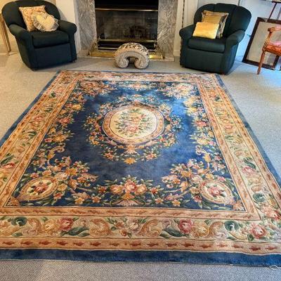 Wool Chinese Area Rug - 8ft x 10ft