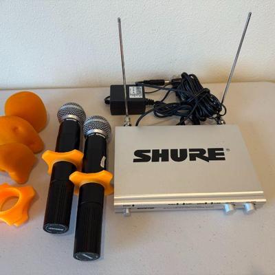 SHUR SH-500 dual Wireless Microphone Lot