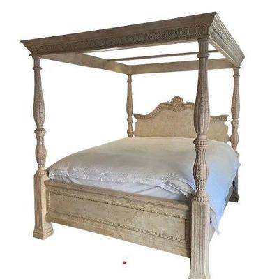 Picture of Bernhardt 4 Poster Bed with Canopy Attached.