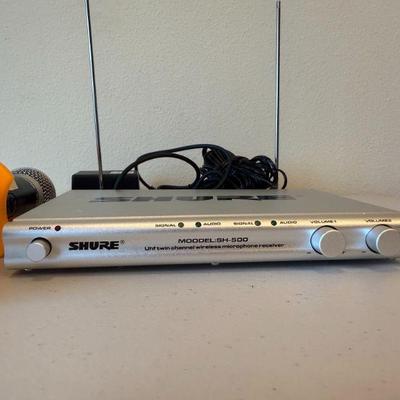 SHUR SH-500 dual receiver (sold with microphones).