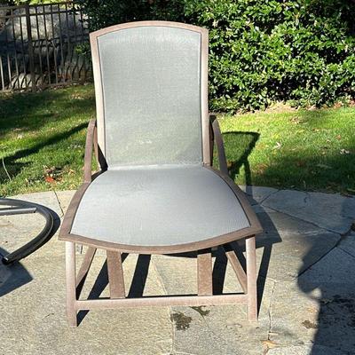 Brown Jordan Lounge Chair | Patio lounge chair with adjustable back rest. - h. 20.75 x w. 29.5 x l. 69 in (base only, with back folded...