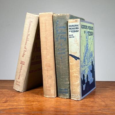 (4pc) Signed Economic Problems Of Today | Includes: - Signed 1942 edition of Economic Problems of Today by Jacob Klein & Woolf Colvin...