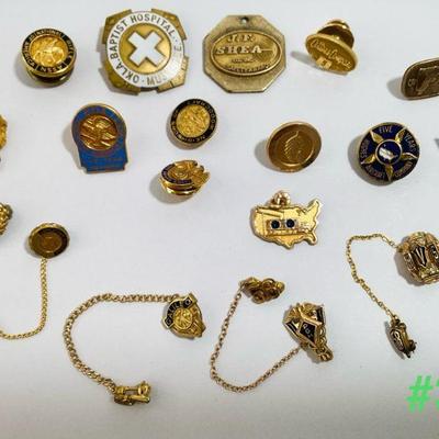 Sale Photo Thumbnail #201: Gold Filled Pins, Brooches, and Pendants/Charms