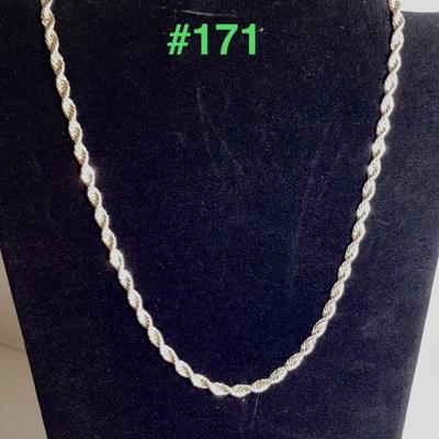 Sterling Silver Thick Twisted Rope Chain