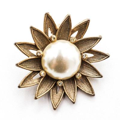 Vintage 1960's Atomic Starburst Clip-On Brooch