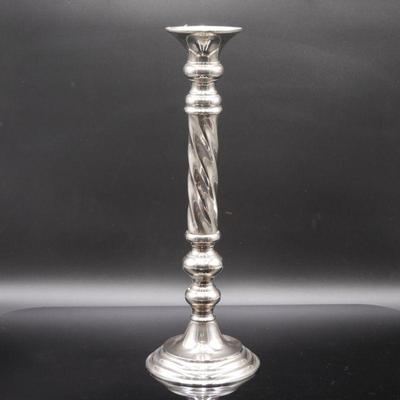 Silver Plated Spiral Twist Candle Holder