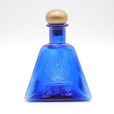 Cobalt Blue Lapiz Glass Bottle