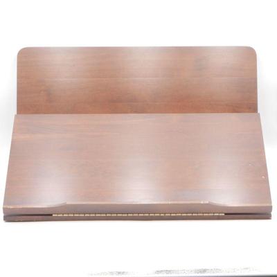Walnut Finish Ergodesk By Woodfold