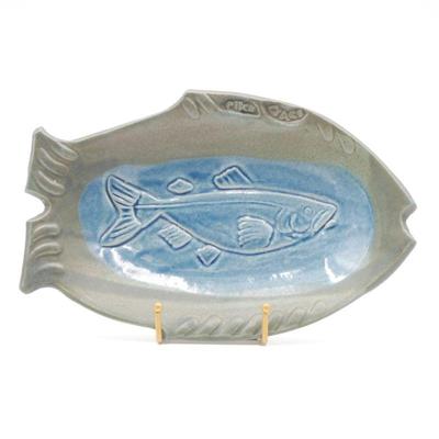 Pike Place Market Pottery Fish Platter by Lorna Smith