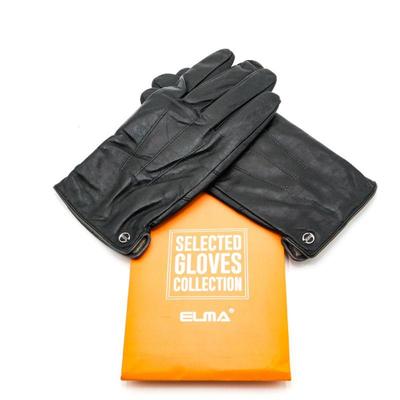 Elma Selected Gloves Collection Black Leather Gloves