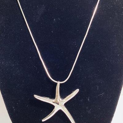 Sterling Silver Starfish Necklace