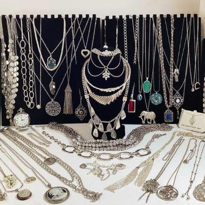 Silver Tone Necklaces