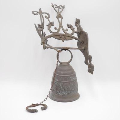 Worn Bronze Wall Mounted Bell