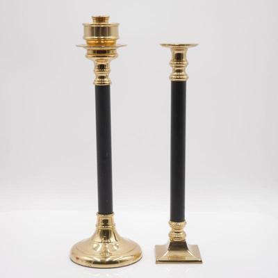 Pair Of Decorative Crafts Inc. Brass Candesticks