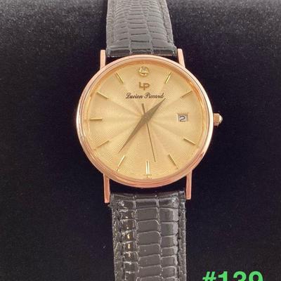 14K Gold with a Diamond Lucien Picard Swiss Made Quartz Working Watch