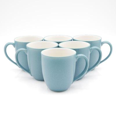 Noritake Stoneware Turquoise Colorwave Mugs (Set of 6)