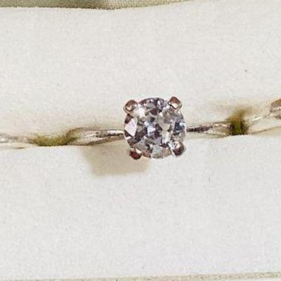 Sterling Silver Rings (3): Band, Solitaire, and Red