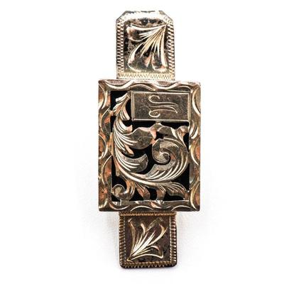 Sterling Silver Engraved Tie Clip