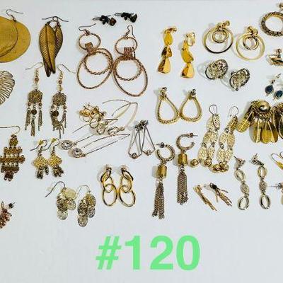 Gold Tone Dangle Earrings