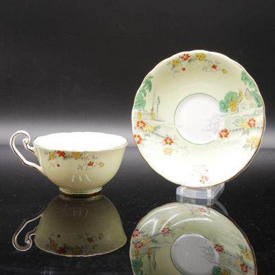 Victoria C & E Bone China Teacup & Saucer