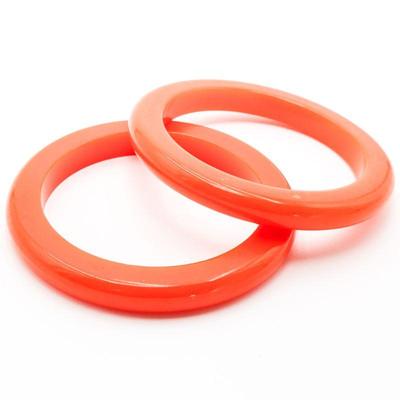 Pair of Red Bangle Bracelets