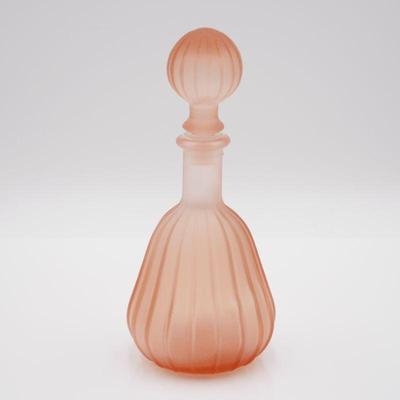 Pink Satin Glass Perfume Bottle