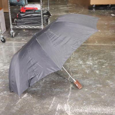 Totes Brand Black Portable Umbrella