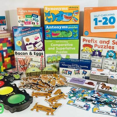 Large Lot of Educational Games, Activities, and Puzzles
