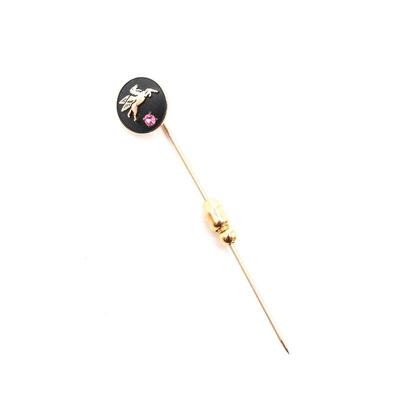 Pegasus Ruby 10K Gold Service Pin