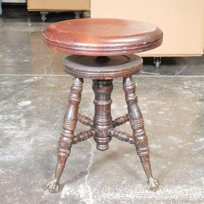 Late 19th Century Victorian Swivel Piano Stool
