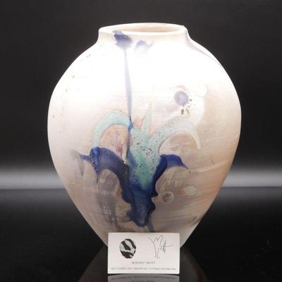 Unique Ceramic Vase Pottery Art by Rodney Mott