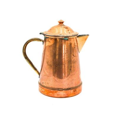Vintage Copper & Brass Coffee Pot
