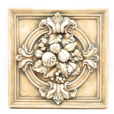 Decorative Cast Plaster Wall Plaque