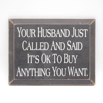 Boutique Wooden Sign