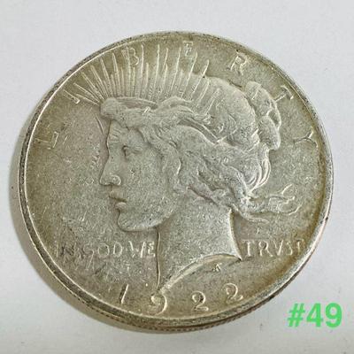 Sale Photo Thumbnail #216: 1922 Peace Dollar