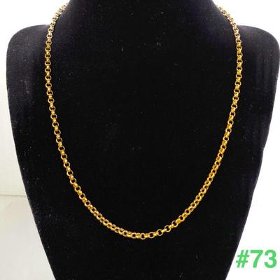 Vermeil Rolo Chain Necklace