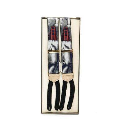 Trafalgar Black Landmarks Men's Suspenders
