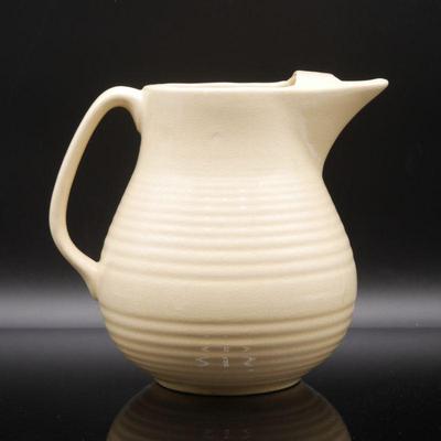 Vintage Bauer Pottery Monterey Ivory Ice Lip Pitcher