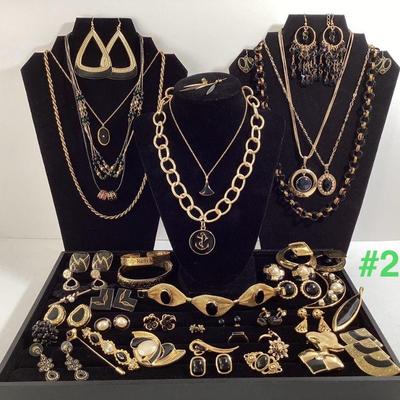 Black & Gold Fashion/Costume Jewelry