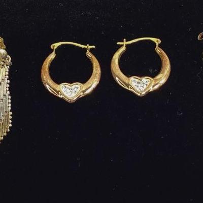 Vermeil Vintage Earrings (3 pairs)