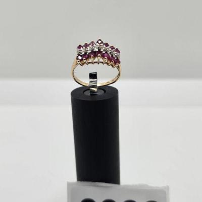 Ruby Diamond Gold Ring