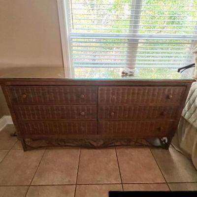 Rattan bedroom suit