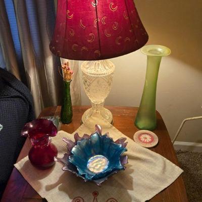 Lamps and end table