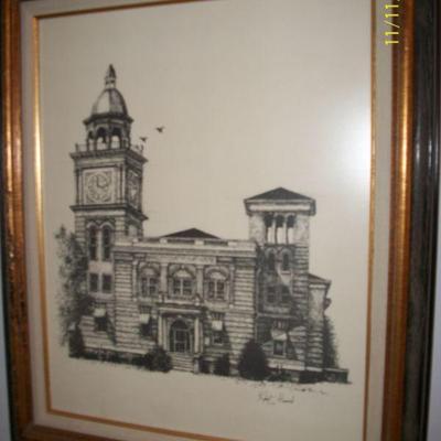 Bradley County Courthouse Framed Print by Robert Harrod